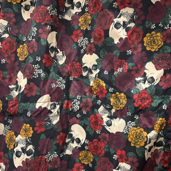 torrid Skull and Floral Rain Jacket - Picture 10 of 11